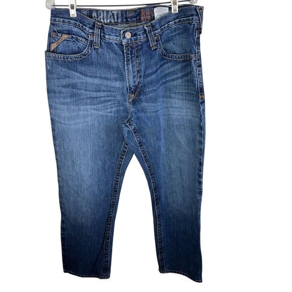 Ariat M3 Loose Straight Jeans Men’s 34x32 Medium Blue Wash Cotton - Picture 1 of 4